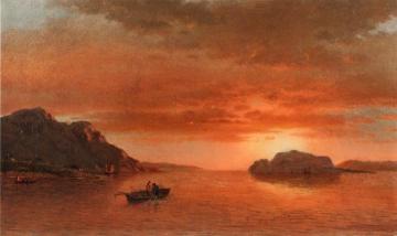 Men Fishing in a Cove, Labrador Artwork by William Bradford