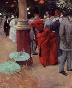 The Public Garden Artwork by Jean-Louis Forain