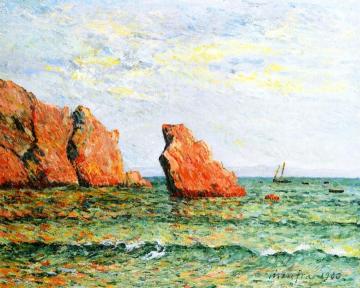 La Roche Isolée à Morgat Artwork by Maxime Maufra