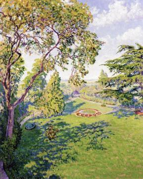 The Park in Summer Artwork by Gustave Cariot