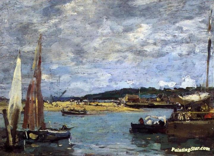The Ferry to Deauville Artwork by Eugène-Louis Boudin