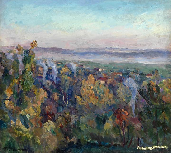 Smoking Chimneys Artwork by Pyotr Konchalovsky