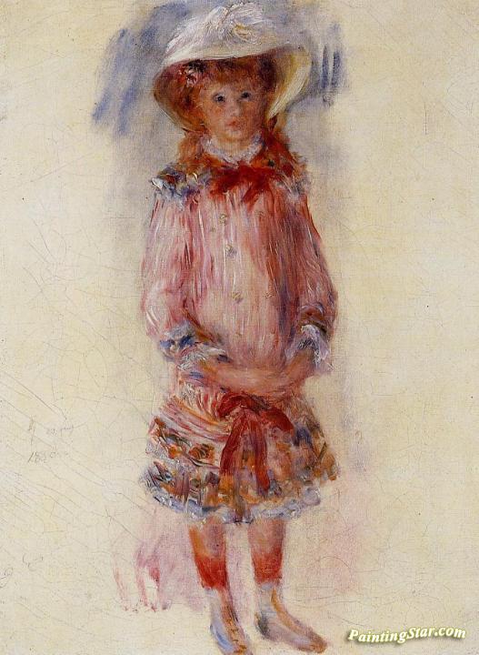 Georgette Charpentier Standing Artwork by Pierre Auguste Renoir