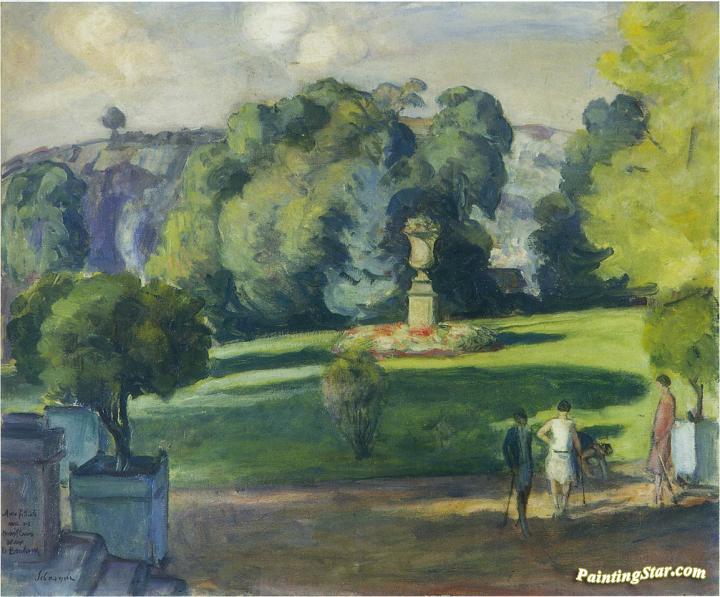 Women in the Gardens at St Cloud Artwork by Henri Lebasque
