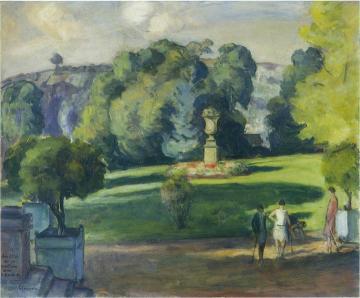 Women in the Gardens at St Cloud Artwork by Henri Lebasque