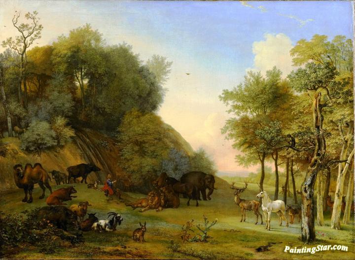 Orpheus and the animals Artwork by Paulus Potter
