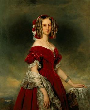 Portrait Of Louise D’orléans Artwork by Franz Xavier Winterhalter