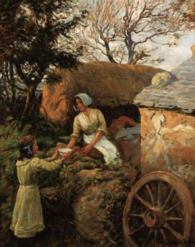 A Cornish Farm Artwork by Stanhope Alexander Forbes