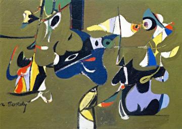 Garden in Sochi Artwork by Arshile Gorky