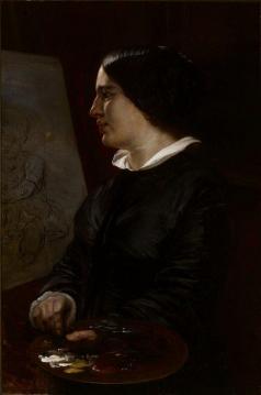 Self-portrait In Front Of The Easel Artwork by Elisabeth Jerichau-Baumann