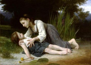 Too Imprudent Artwork by Elizabeth Jane Gardner Bouguereau