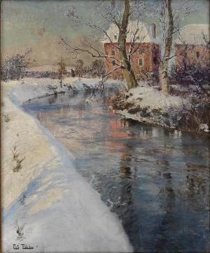 Winter in France Artwork by Fritz Thaulow