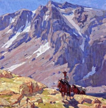 Packing in the Sierra Artwork by Edgar Alwyn Payne