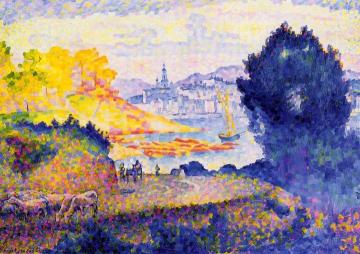 View of Menton Artwork by Henri Edmond Cross