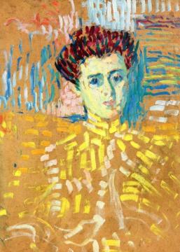 Bust of a Young Woman Artwork by Alexej Jawlensky