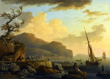 Morning In Castellemmare Artwork by Claude-Joseph Vernet