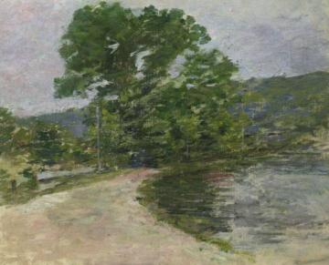 On the Canal Artwork by Theodore Robinson