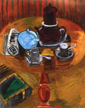 Still Life with Blue Sugar Bowl Artwork by Raoul Dufy