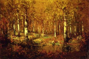 Autumn Birches, Central Park Artwork by Julian Onderdonk