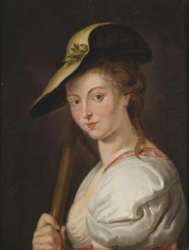 A young shepherdess Artwork by Paulus Moreelse