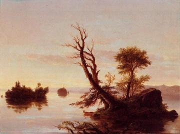 American Lake Scene Artwork by Thomas Cole