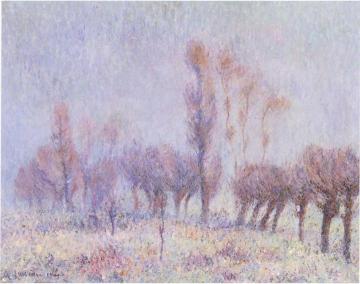 Willows in Fog Artwork by Gustave Loiseau
