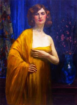 Woman in Gold Artwork by Jean Mannheim