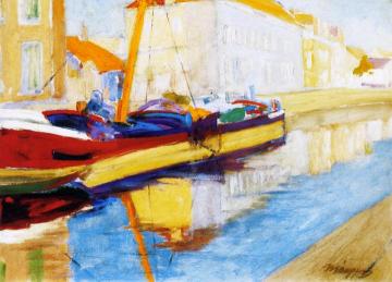 Boat Artwork by Odon Márffy