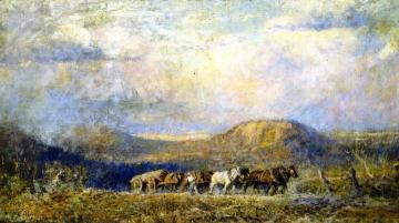 Hauling Timber, Macedon Heights Artwork by Frederick McCubbin