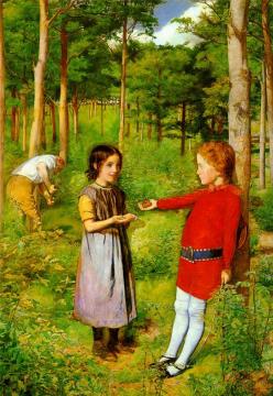 The Woodman's Daughter Artwork by Sir John Everett Millais