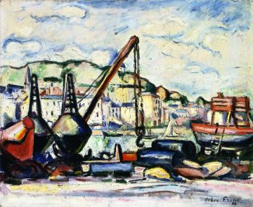 The Port of Honfleur Artwork by Emile-othon Friesz