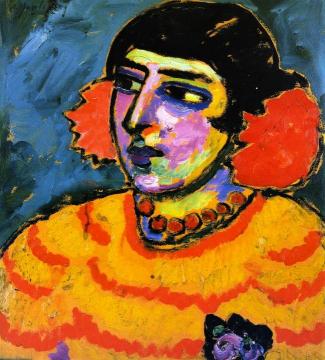 Spanish Woman Artwork by Alexej Jawlensky