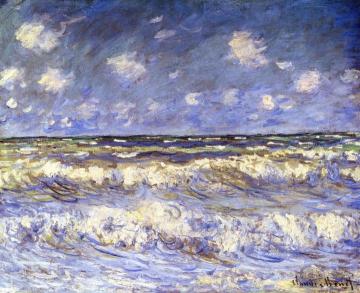A Stormy Sea Artwork by Claude Oscar Monet