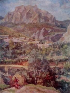 Tatar Village in Crimea Artwork by Alexander Osmerkin