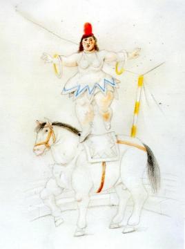 Equilibrist On A Horse Artwork by Fernando Botero