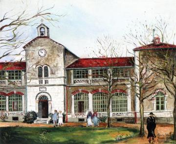 The Hospital in Anse (Rhone) Artwork by Maurice Utrillo