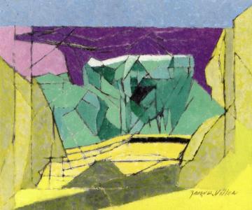 Landscape with Large Trees Artwork by Jacques Villon