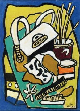 Two Brushes and a Handbag Artwork by Fernand Léger