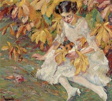 In Autumn Sunlight Artwork by Edward Cucuel