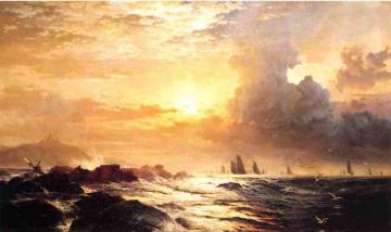 Ships at Sea Artwork by Edward Moran