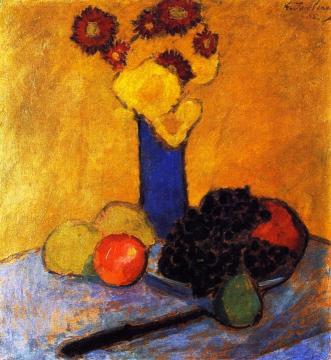 Still Life with Blue Vase Artwork by Alexej Jawlensky