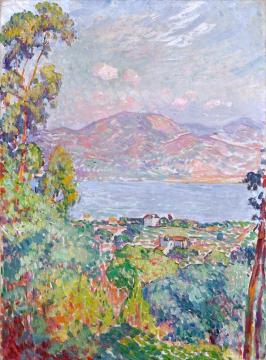 View of the Golf at Saint Tropez Artwork by Henri Lebasque