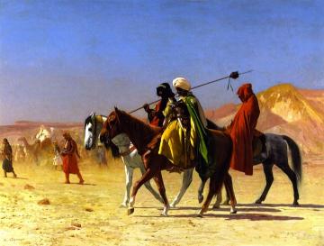 Arabs Crossing the Desert Artwork by Jean Leon Gerome