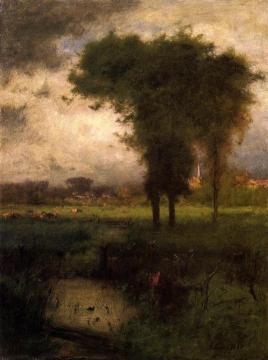 Woodland Scene Artwork by George Inness