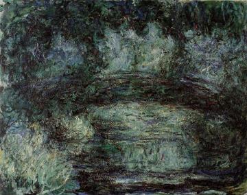 The Japanese Bridge Artwork by Claude Oscar Monet