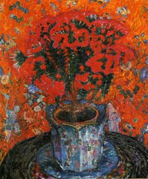 Vase Of Flowers Artwork by Leon De Smet
