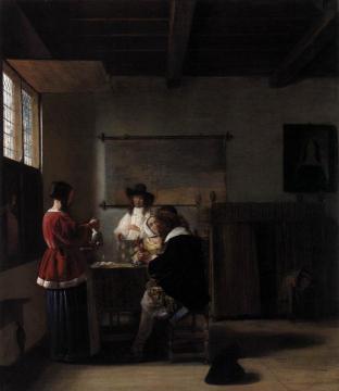 The Visit Artwork by Pieter de Hooch