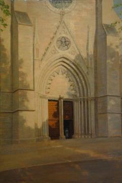Cathedral's western portal Artwork by Johan Krouthén