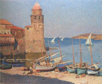 Port Collioure Artwork by Henri Martin