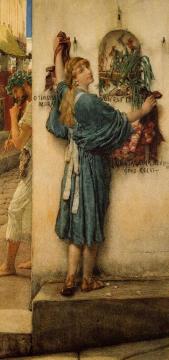 A Street Altar Artwork by Sir Lawrence Alma Tadema